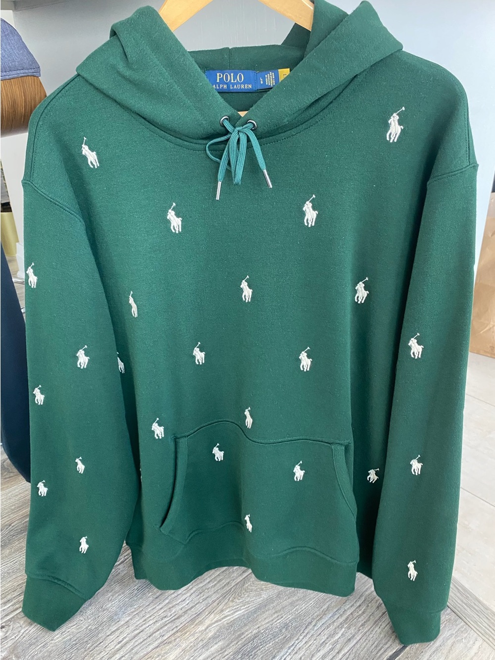 Polo Ralph Lauren Hoodie Large All Over Mini Horse
